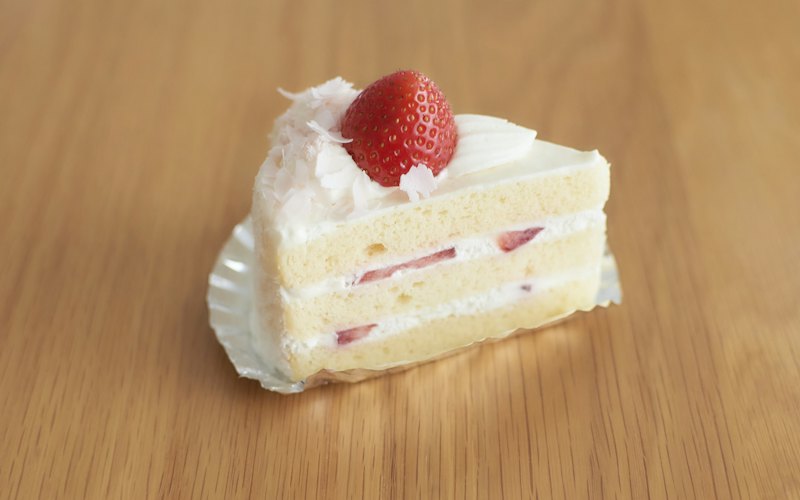 Stück Erdbeertorte